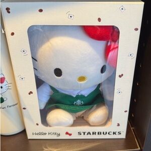Starbucks Hello Kitty Plush with Green Apron